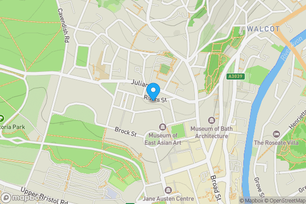 Map location for Flat 3, 40 Rivers Street, Walcot, BA1 2QA