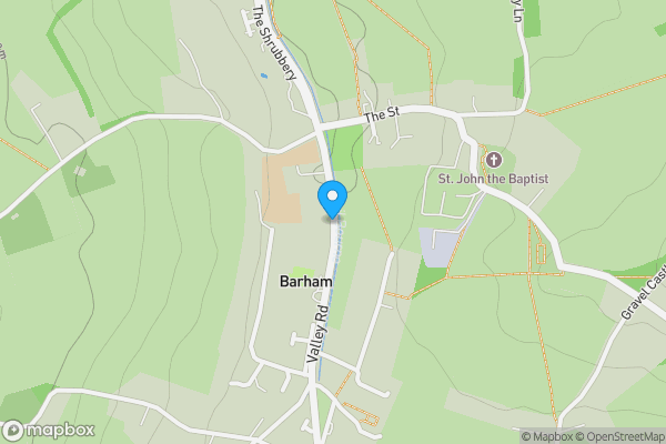 Map location for Plot B, Valley Road, Barham, Canterbury, Kent, CT4 6NX
