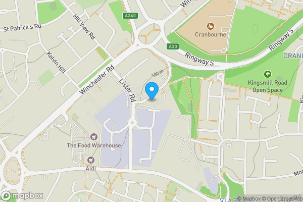 Map location for 32 Wella House, Wella Road, Basingstoke, Hampshire, RG22 4FQ