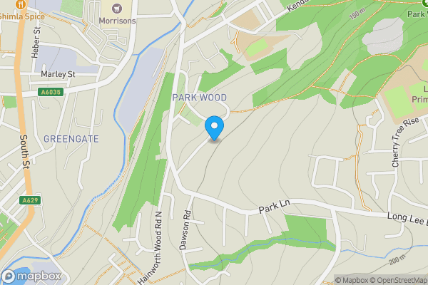 Map location for 30 Bentley Court, Parkwood Rise, Keighley, West Yorkshire, BD21 4RG