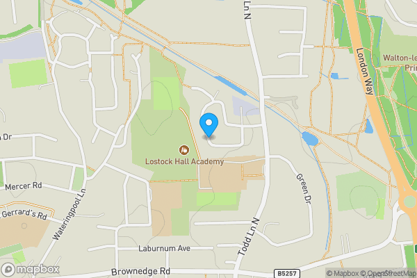 Map location for Glendale Crescent, PRESTON, Lancashire, PR5 5YA