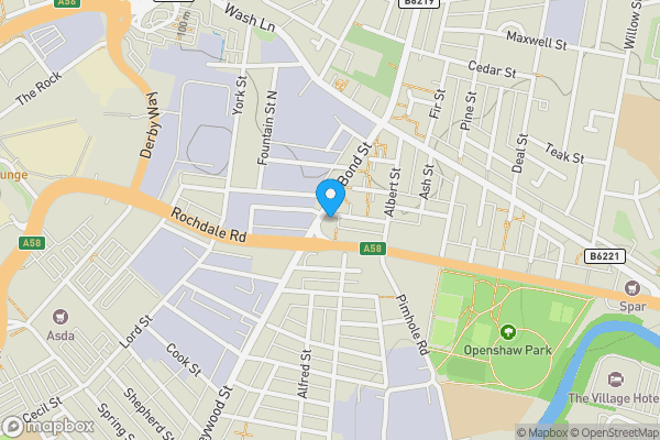 Map location for 8 Bond Street, Bury, BL9 7BE