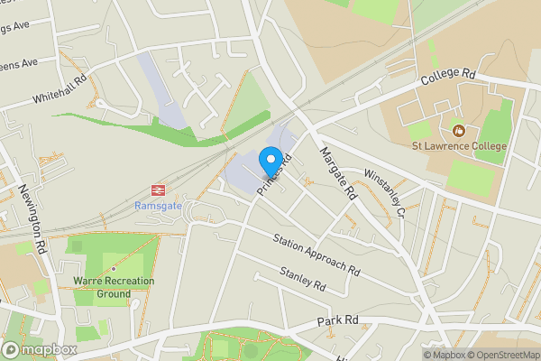 Map location for Princes Road, Ramsgate, Kent, CT11 7SA