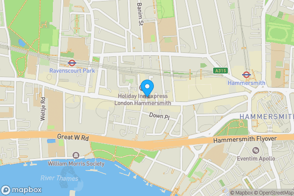 Map location for 118 King Street, Hammersmith, London, W6 0QP