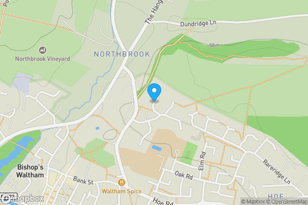 Map location for Land at Butts Farm, Rareridge Lane, Bishops Waltham, SO32 1PE