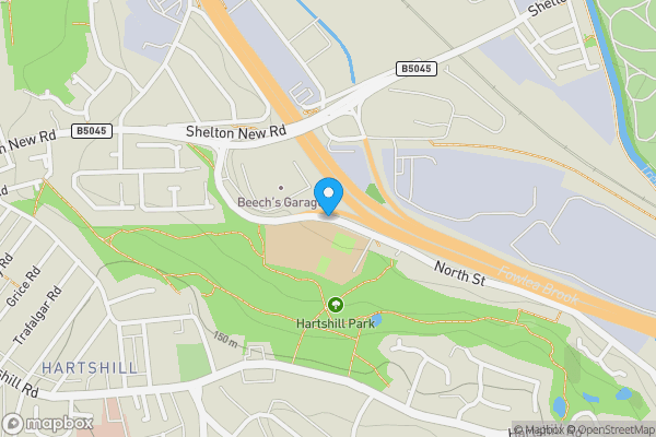 Map location for North Street, STOKE-ON-TRENT, Staffordshire, ST4 7DG