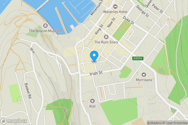 Map location for Queen Street, WHITEHAVEN, CA28 7BB