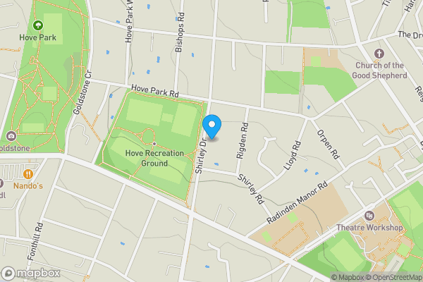 Map location for 23C Shirley Drive, Hove, BN3 6NQ