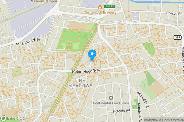 Map location for Houseman Gardens, NOTTINGHAM, Nottinghamshire, NG2 2HX