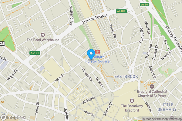 Map location for Apartment 26 Broadgate House, 2 Broad Street, Bradford, West Yorkshire, BD1 4QQ