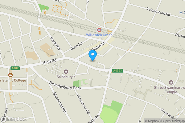 Map location for Flat 23, Sheil Court, 292, Willesden Lane, London, NW2 5HS
