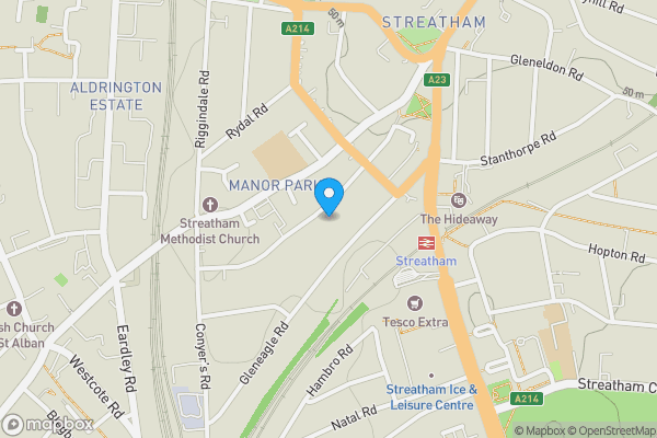 Map location for Flat 2, 77 Babington Road, Streatham, London, SW16 6AN