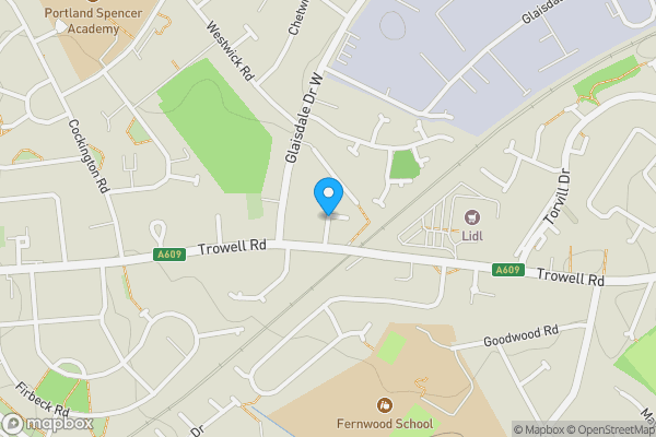 Map location for Burnwood Drive, Nottingham, Nottinghamshire, NG8 2DJ