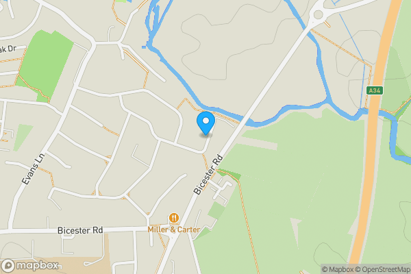 Map location for 65, Queens Avenue, Kidlington, Oxfordshire, OX5 2JJ