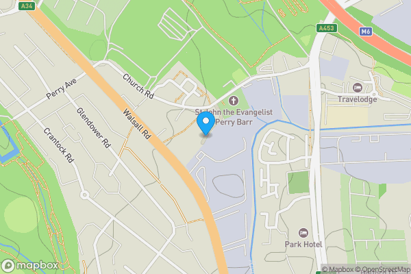 Map location for St. Johns Walk, Birmingham, West Midlands, B5 4TJ