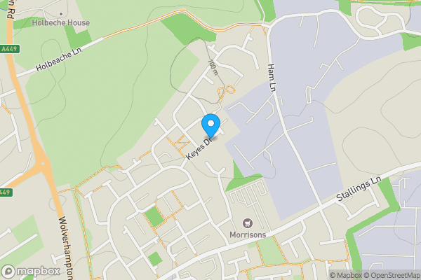 Map location for Keyes Drive, KINGSWINFORD, DY6 7RT