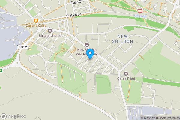 Map location for 11 Bouch Street, Shildon, County Durham DL4 2JW