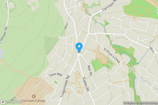 Map location for 3 Carclaze Road, St. Austell, Cornwall PL25 3AG