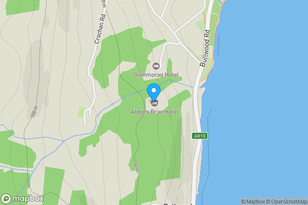 Map location for Abbots Brae House and Cottage, 55 Bullwood Road, Dunoon, Argyll and Bute, PA23 7QJ