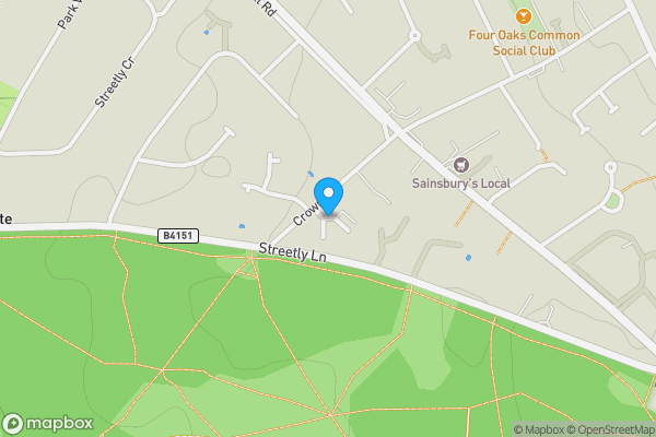 Map location for Garage 7, Seymour Gardens, Sutton Coldfield, West Midlands, B74 4ST