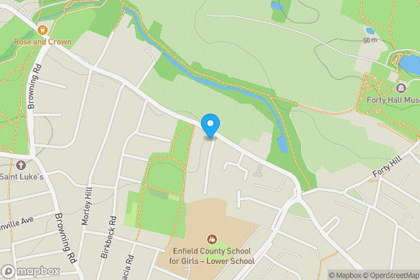 Map location for 48 Clay Hill, Enfield, EN2 9AW