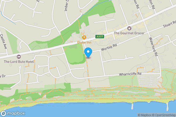 Map location for Flat 49, Highview Court, 46 Wortley Road, Highcliffe, Christchurch, Dorset, BH23 5GJ