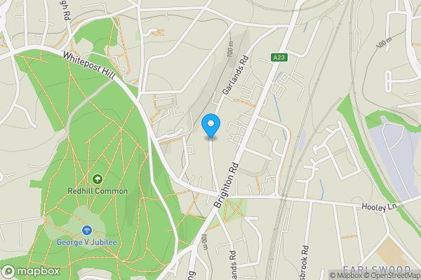 Map location for Garlands Road, Redhill, Surrey, RH1 6NZ