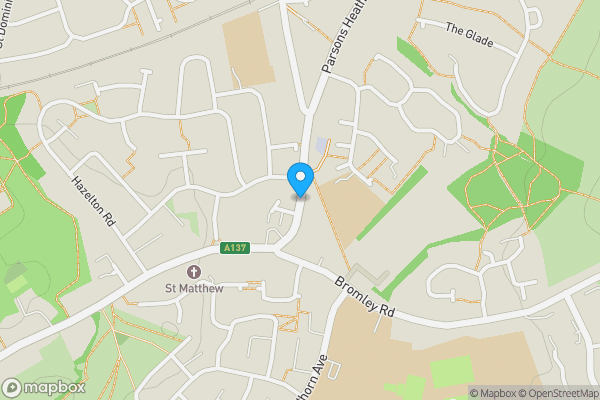 Map location for Parsons Heath, Colchester, Essex, CO4 3HS