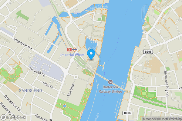 Map location for 8 The Belvedere, Chelsea Harbour, London SW10 0XA