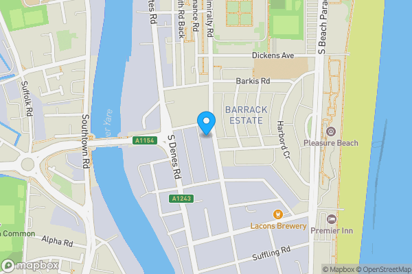 Map location for Anglian House, Admiralty Road, Great Yarmouth, Norfolk NR30 3DY