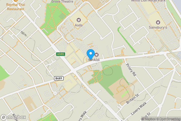 Map location for 26 Priory Heights, Church Street, Dunstable, Bedfordshire, LU5 4RQ
