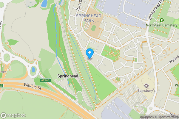 Map location for Marlowe Close, GRAVESEND, Kent, DA11 8FX