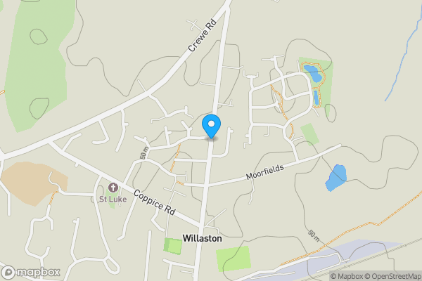 Map location for Wistaston Road, Nantwich, Cheshire, CW5 6QP