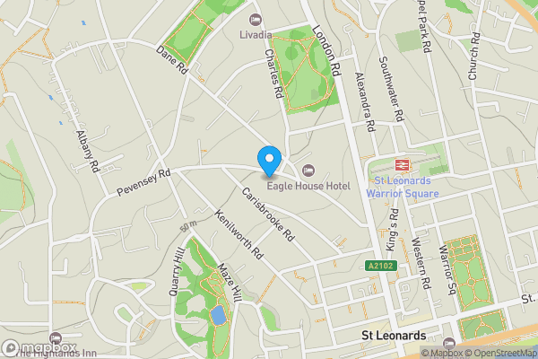 Map location for 49A Pevensey Road, St Leonards-on-sea, East Sussex, TN38 0LE