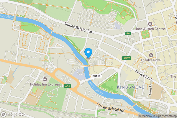 Map location for Garden Flat, 2 Norfolk Buildings, Walcot, BA1 2BP