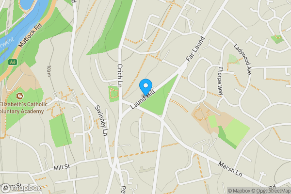 Map location for Laund Hill, BELPER, Derbyshire, DE56 1FH