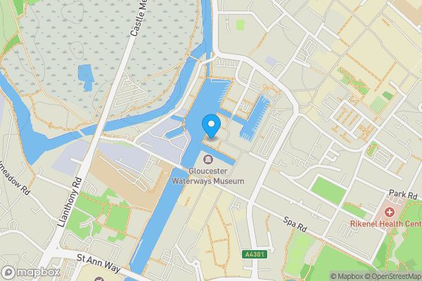 Map location for Flat 2, Biddle & Shipton Warehouse, The Docks, GLOUCESTER, Gloucestershire, GL1 2BY