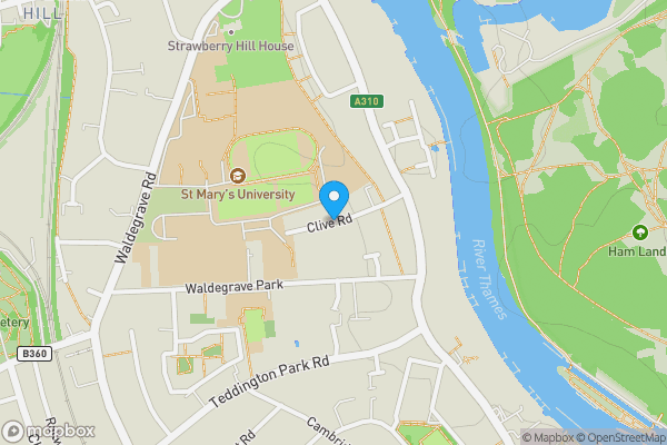 Map location for Clive Road, TWICKENHAM, Greater London, TW1 4SG