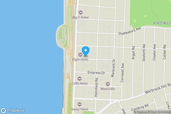 Map location for The Lodge, 6-8 Northumberland Avenue, Blackpool, Lancashire FY2 9SB