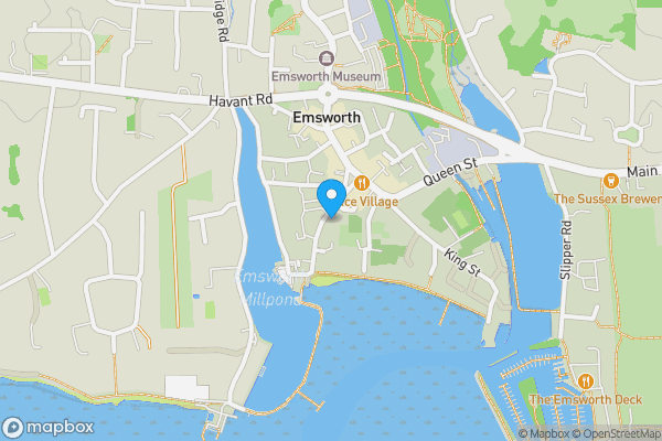 Map location for 8 South Street, Emsworth, Hampshire, PO10 7EH