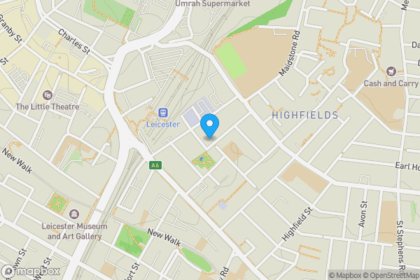 Map location for 8 Lincoln Street, Leicester LE2 0JT