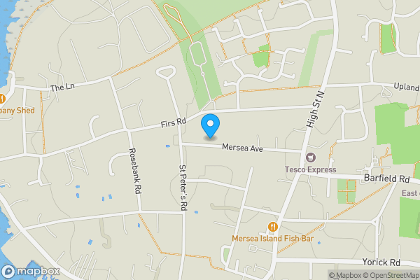 Map location for 44 Mersea Avenue, West Mersea, Colchester, Essex, CO5 8JL