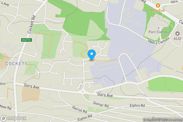 Map location for Clos Yr Ael, Swansea, West Glamorgan, SA1 6RB