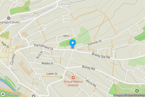 Map location for 1 Summer Street, Stroud, Gloucestershire GL5 1NX