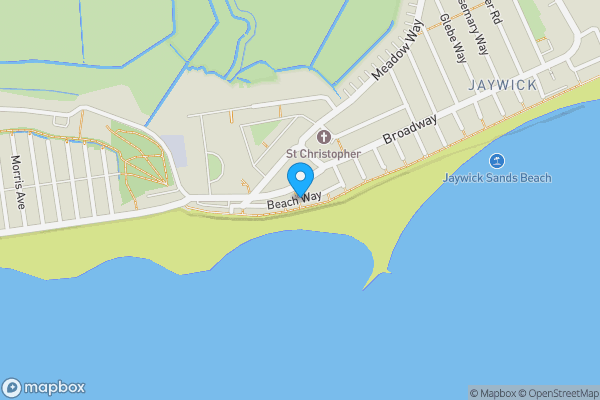 Map location for Beach Way, Clacton-on-Sea, CO15 2HJ