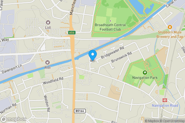 Map location for Bridgewater Road, ALTRINCHAM, Cheshire, WA14 1LZ