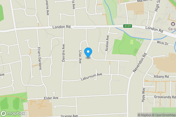 Map location for 33 Laurel Avenue, Wickford, Essex, SS12 0BH