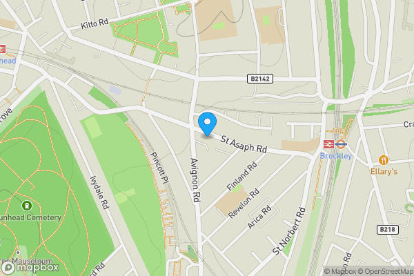 Map location for 64 St. Asaph Road, London, SE4 2EL