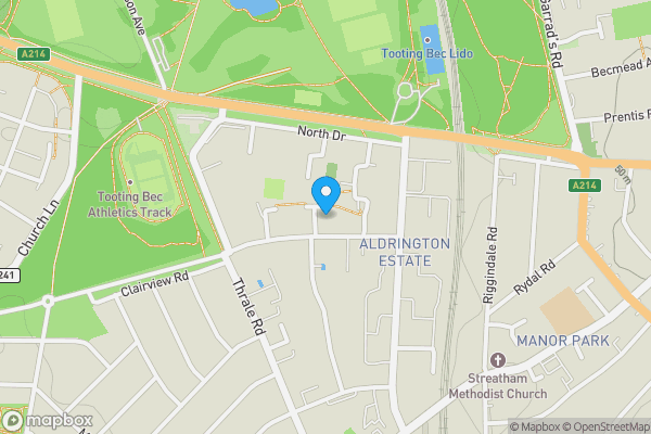 Map location for Flat 24 Percy House, Pringle Gardens, Tooting, London, SW16 1SQ