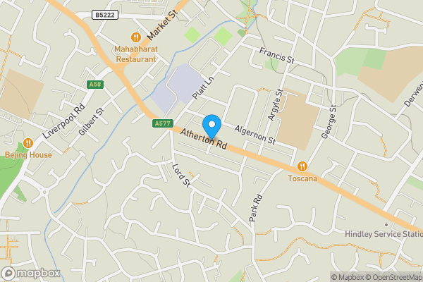 Map location for Atherton Road, WIGAN, Lancashire, WN2 3EE